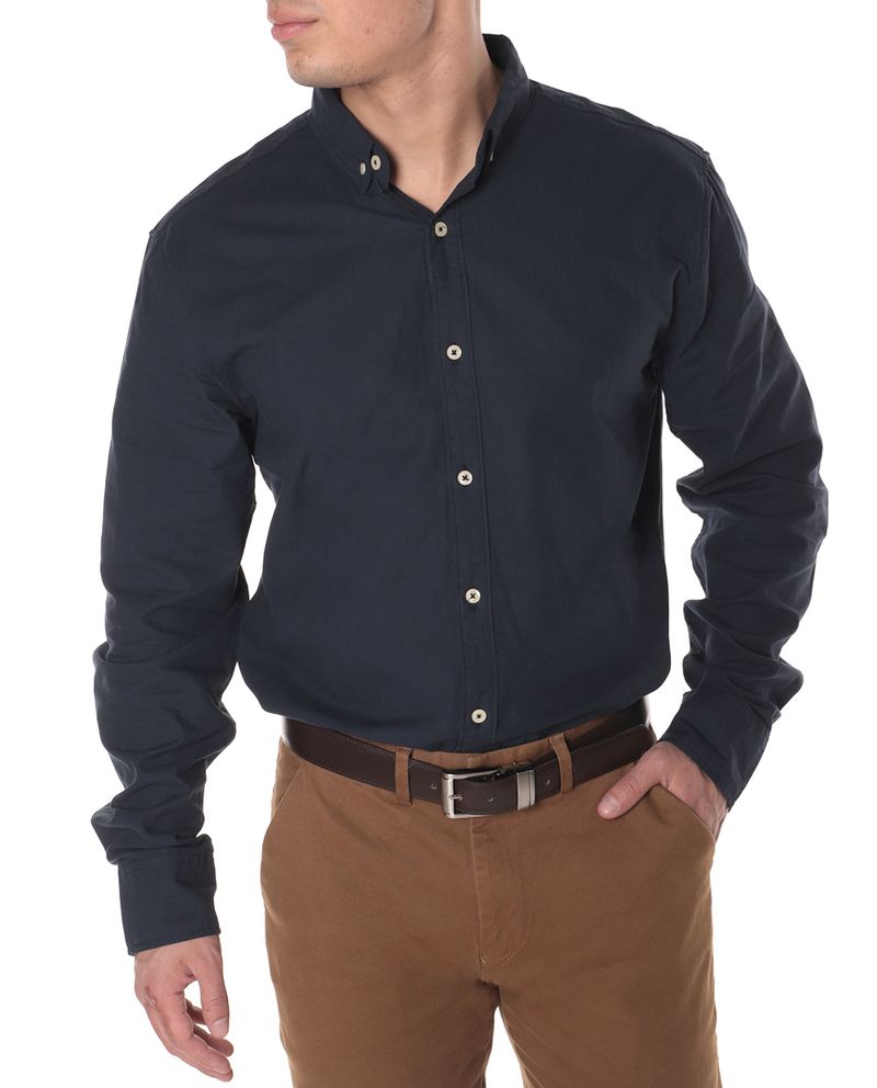 104693913-Camisa-casual-Gents-azul-navy-solida-para-hombre