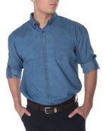 104693921-Camisa-casual-Gents-azul-medio-denim-para-hombre