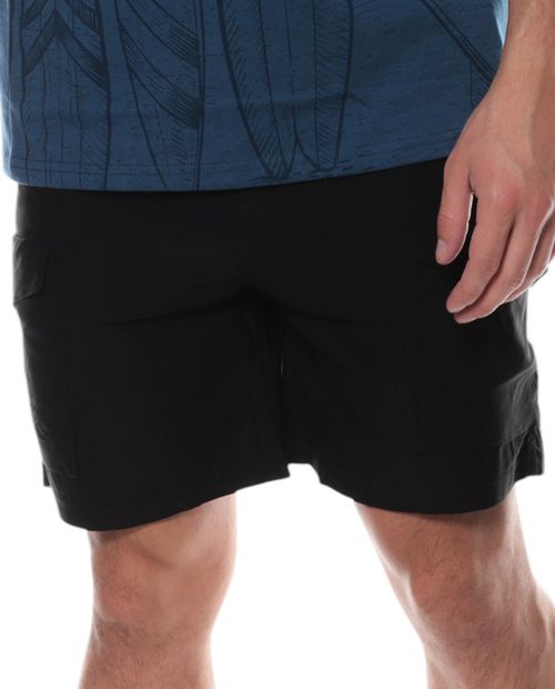 Short cargo Orange negro sólido para hombre