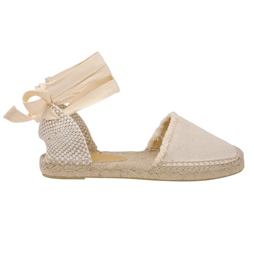 Zapato alpargata casual Chardi color nude para mujer