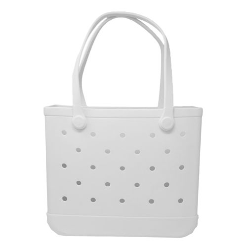 Cartera para playa tote Sabrina color blanco para mujer