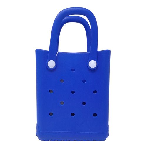 Cartera mini tote Sabrina color azul para mujer