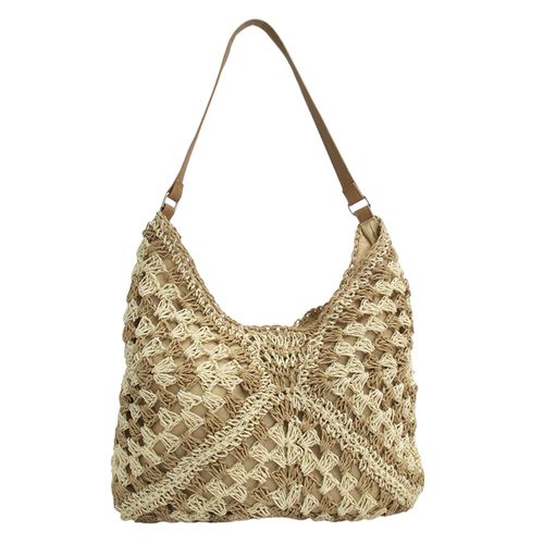 Cartera tote Sabrina color khaki/ivory para mujer