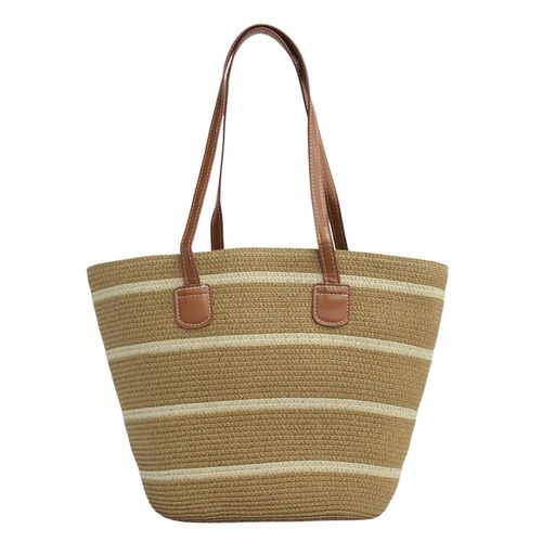 Cartera tote Sabrina color ivory/khaki para mujer