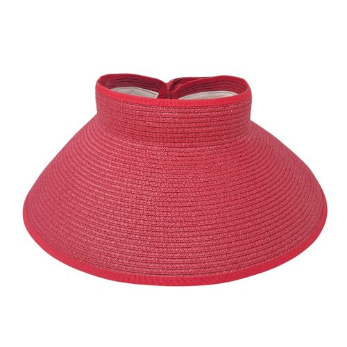 Visera color rojo para mujer