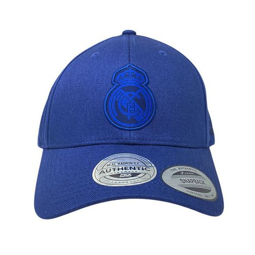 Gorra deportiva Real Madrid azul bordada para hombre