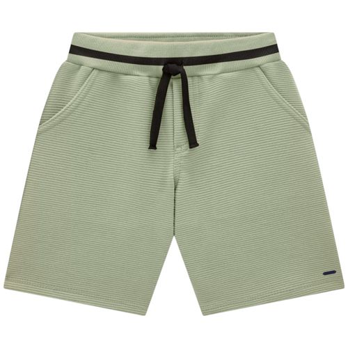 Short verde sólido para niño