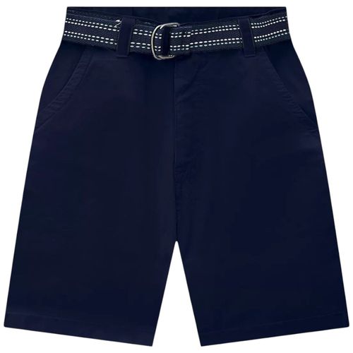 Short azul sólido para niño