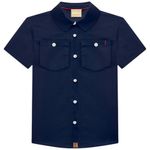 Camisa-azul-solido-para-niño-104810056