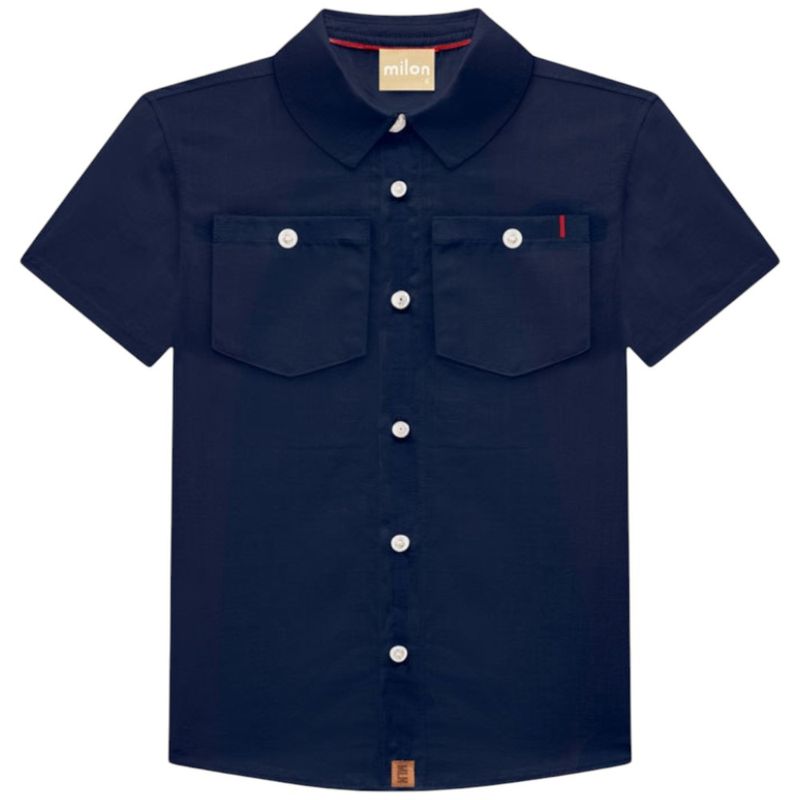Camisa-azul-solido-para-niño-104810056