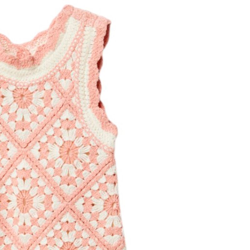 Vestido-bicolor-crochet-para-niña-104848740