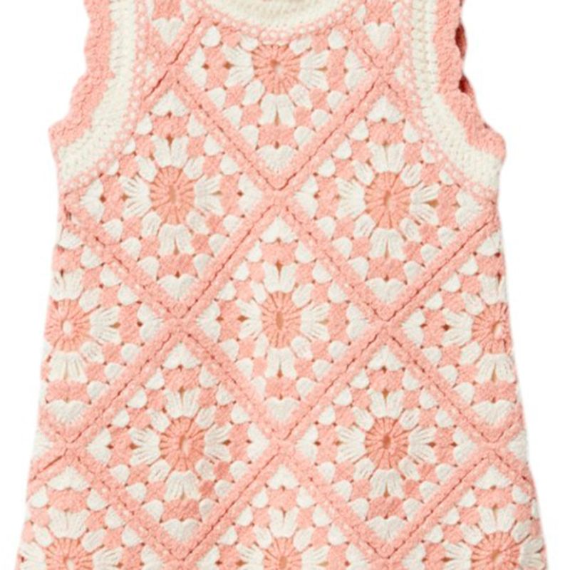 Vestido-bicolor-crochet-para-niña-104848740