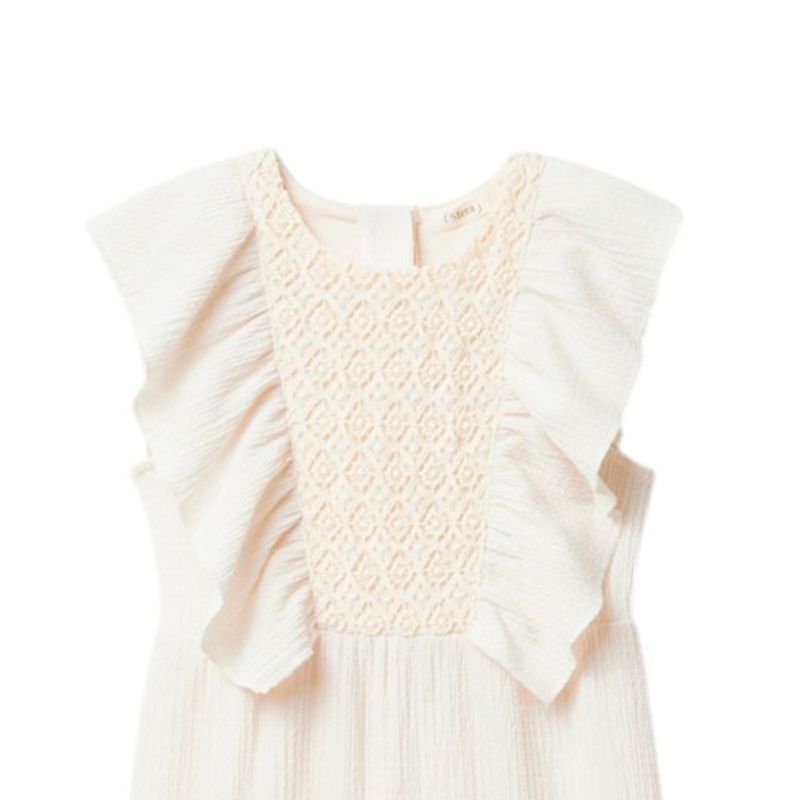 Jumpsuit-blanco-solido-para-niña-104848763