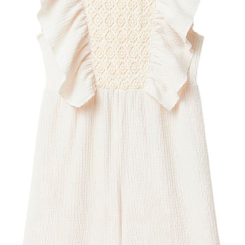Jumpsuit-blanco-solido-para-niña-104848763