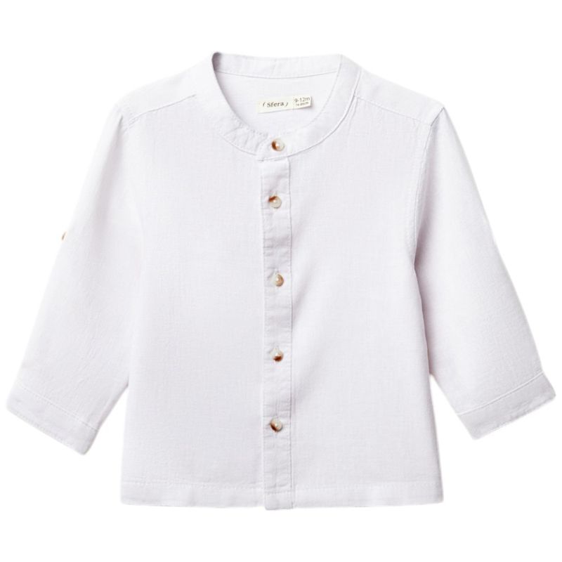 Camisa-blanca-solido-para-bebe-niño-104850232
