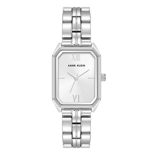 Reloj Anne Klein análogo metálico color plateado para mujer