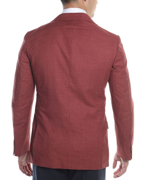 Blazer slim fit Puro Ego burgundy heather para hombre