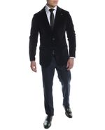 104784766-Blazer-slim-fit-Puro-Ego-negro-con-textura-para-hombre