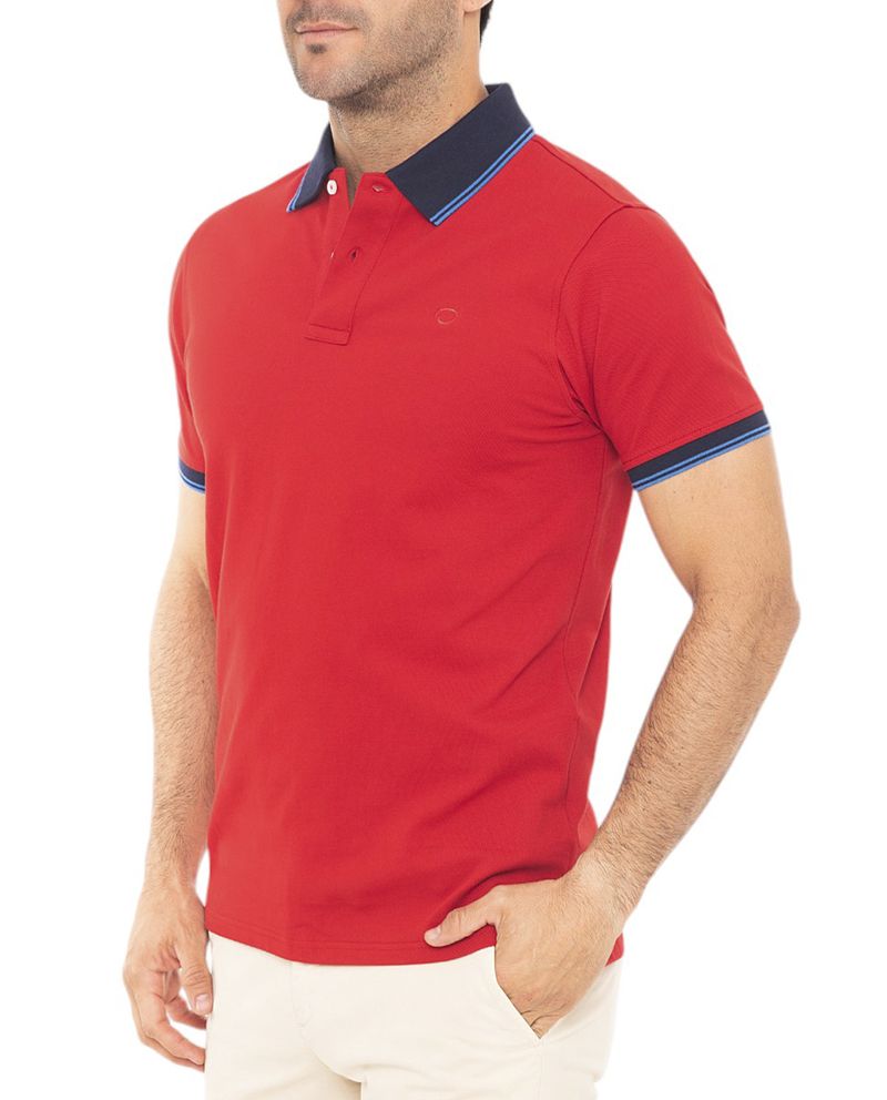 104826011-Camisa-polo-Oscar-de-la-Renta-roja-solida-para-hombre