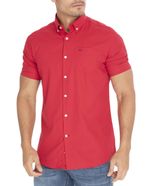 104826046-Camisa-casual-Oscar-de-la-Renta-roja-solida-para-hombre