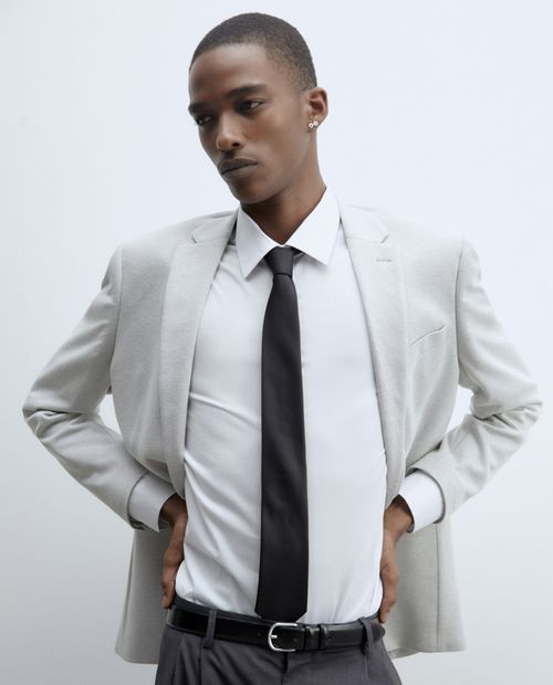 Blazer casual Sfera gris claro heather para hombre
