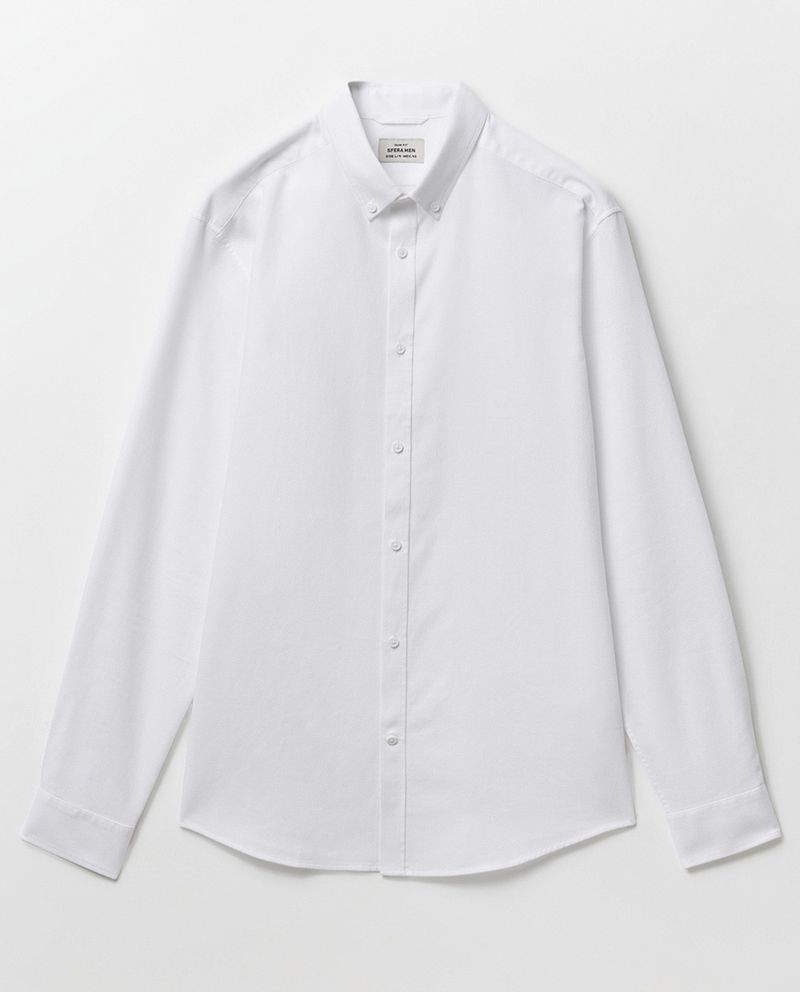 104835391-Camisa-oxford-Sfera-blanca-texturizada-para-hombre