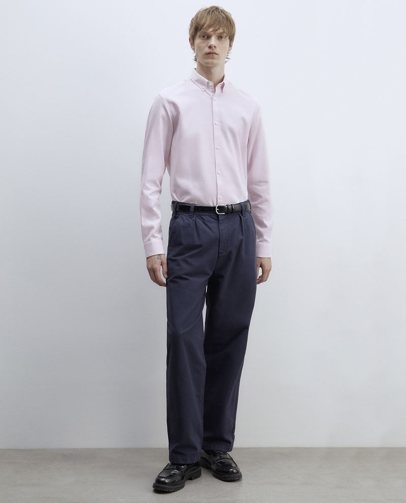 104835401-Camisa-oxford-Sfera-rosado-claro-texturizada-para-hombre