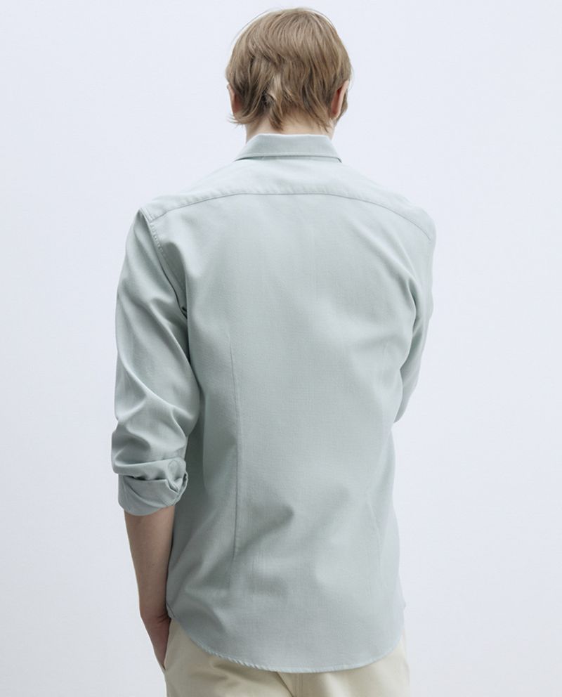 104835406-Camisa-oxford-Sfera-verde-claro-texturizada-para-hombre
