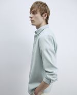 104835406-Camisa-oxford-Sfera-verde-claro-texturizada-para-hombre