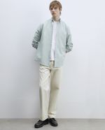 104835406-Camisa-oxford-Sfera-verde-claro-texturizada-para-hombre