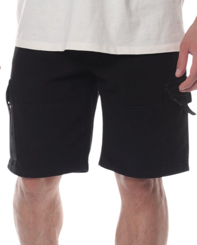 104760691-Short-cargo-Orange-negro-denim-para-hombre