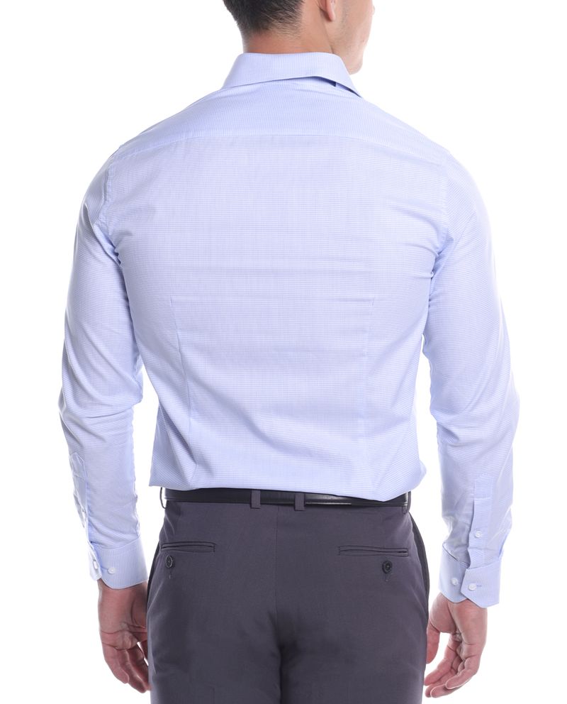 104784506-Camisa-formal-PuroEGO-custom-fit-celeste-cuadriculada-para-hombre
