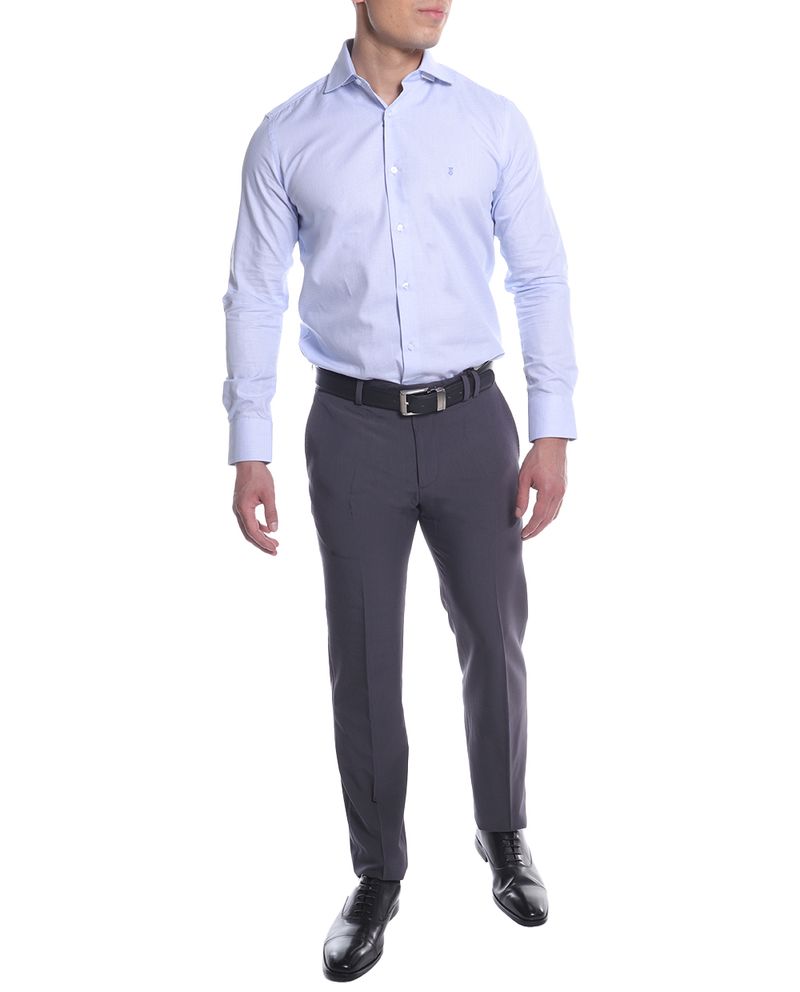104784506-Camisa-formal-PuroEGO-custom-fit-celeste-cuadriculada-para-hombre
