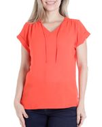 104828270-Blusa-First-formal-anaranjada-manga-corta-para-mujer