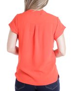 104828270-Blusa-First-formal-anaranjada-manga-corta-para-mujer