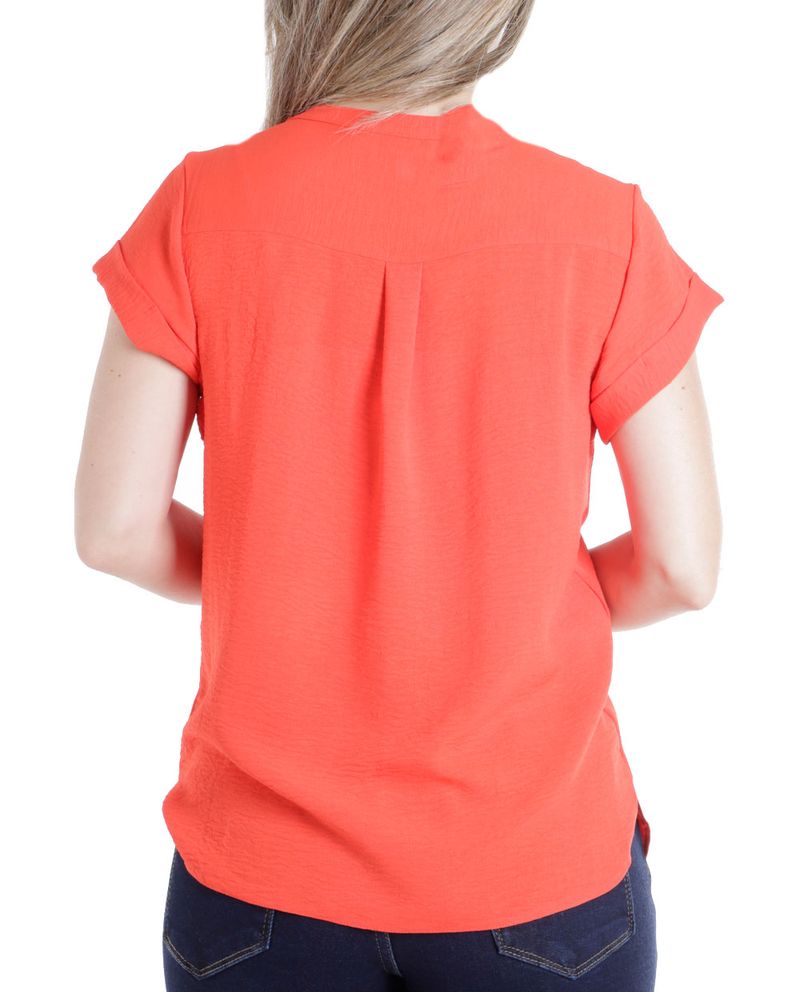 104828270-Blusa-First-formal-anaranjada-manga-corta-para-mujer