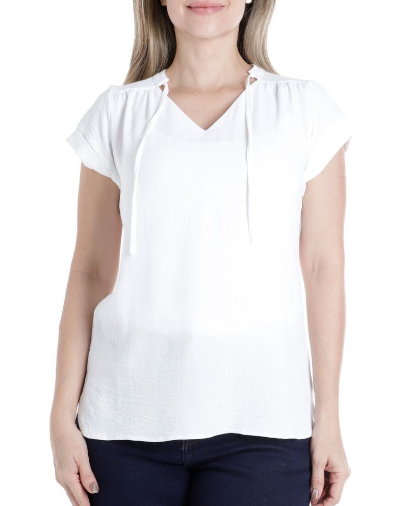 104828274-Blusa-First-formal-blanca-manga-corta-para-mujer