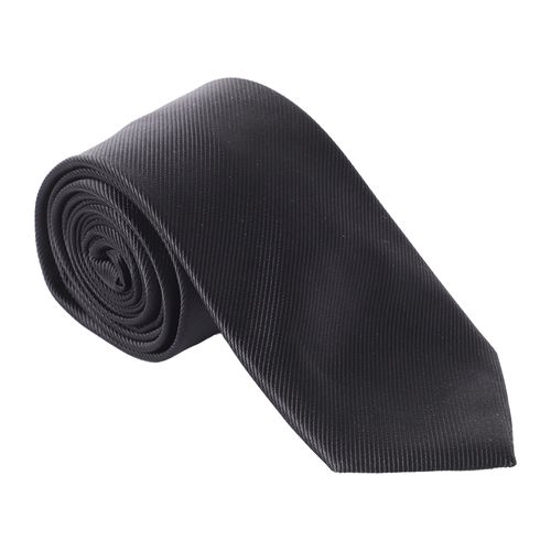 Corbata regular fit Oscar de la Renta negra con textura para hombre