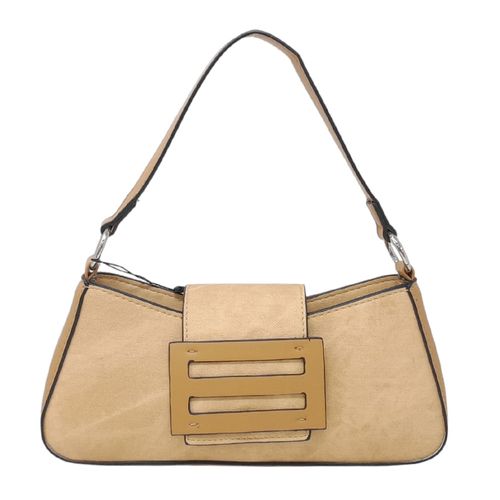 Cartera shoulder bag color beige para mujer