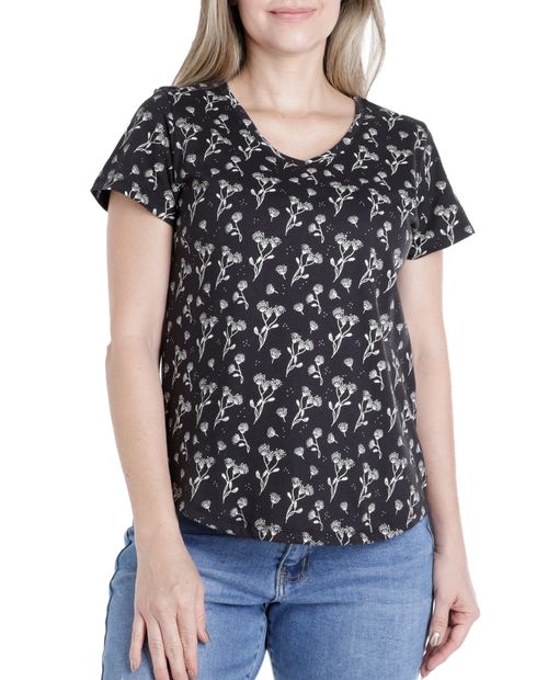 Camiseta Nicolle estampada manga corta para mujer