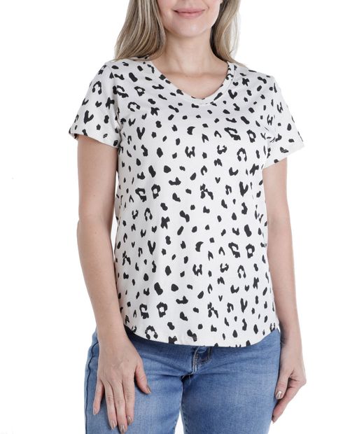 Camiseta Nicolle estampada manga corta para mujer