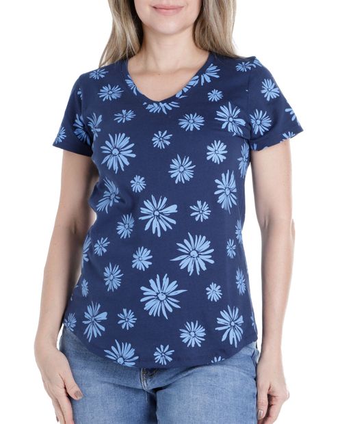 Camiseta Nicolle estampada manga corta para mujer