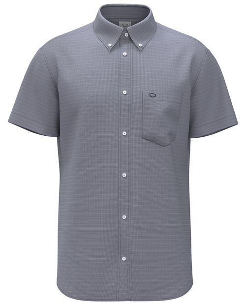 Camisa casual Oscar de la Renta azul cuadriculada para hombre