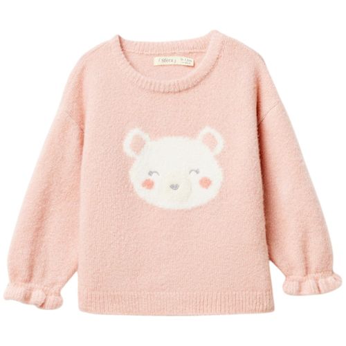 Suéter rosado con estampado para bebé niña