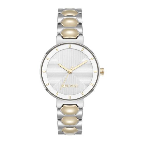 Reloj Nine West análogo metálico bicolor para mujer