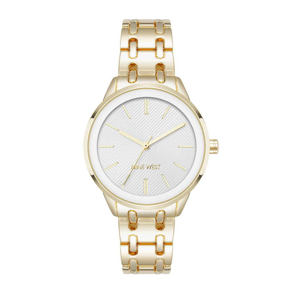 Reloj Nine West análogo metálico dorado para mujer - Siman Guatemala