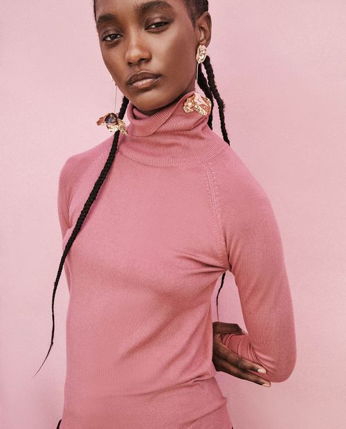 Suéter Sfera pull over rosado para mujer