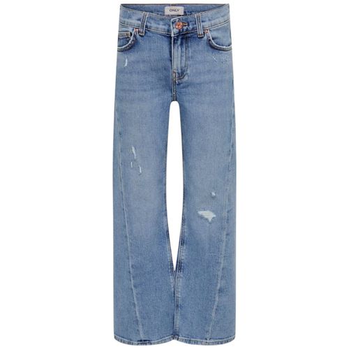 Jeans celeste sólido para niña