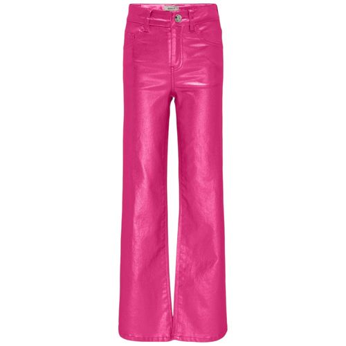 Pantalón rosado metálico para niña