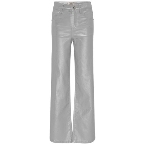 Pantalón gris metálico para niña